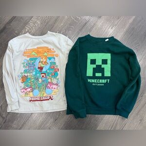 GAP & H&M Kids Minecraft Sweatshirts - Size 8